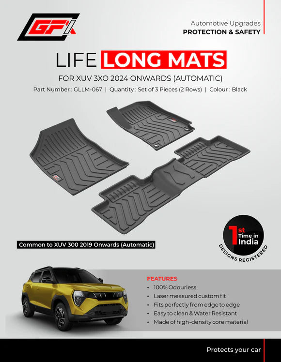3XO Life Long GFX Floor Mats With Trunk Mats