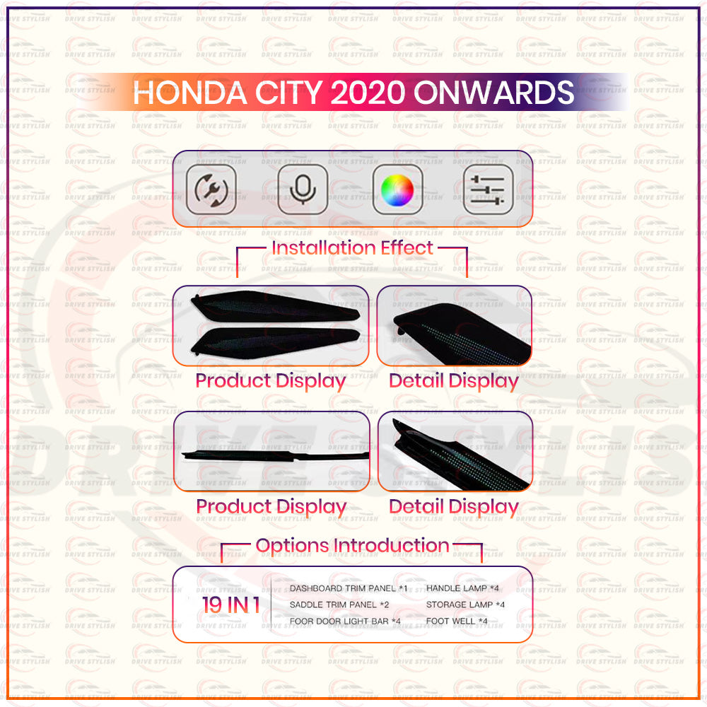 Ambient Light for Honda City 2020