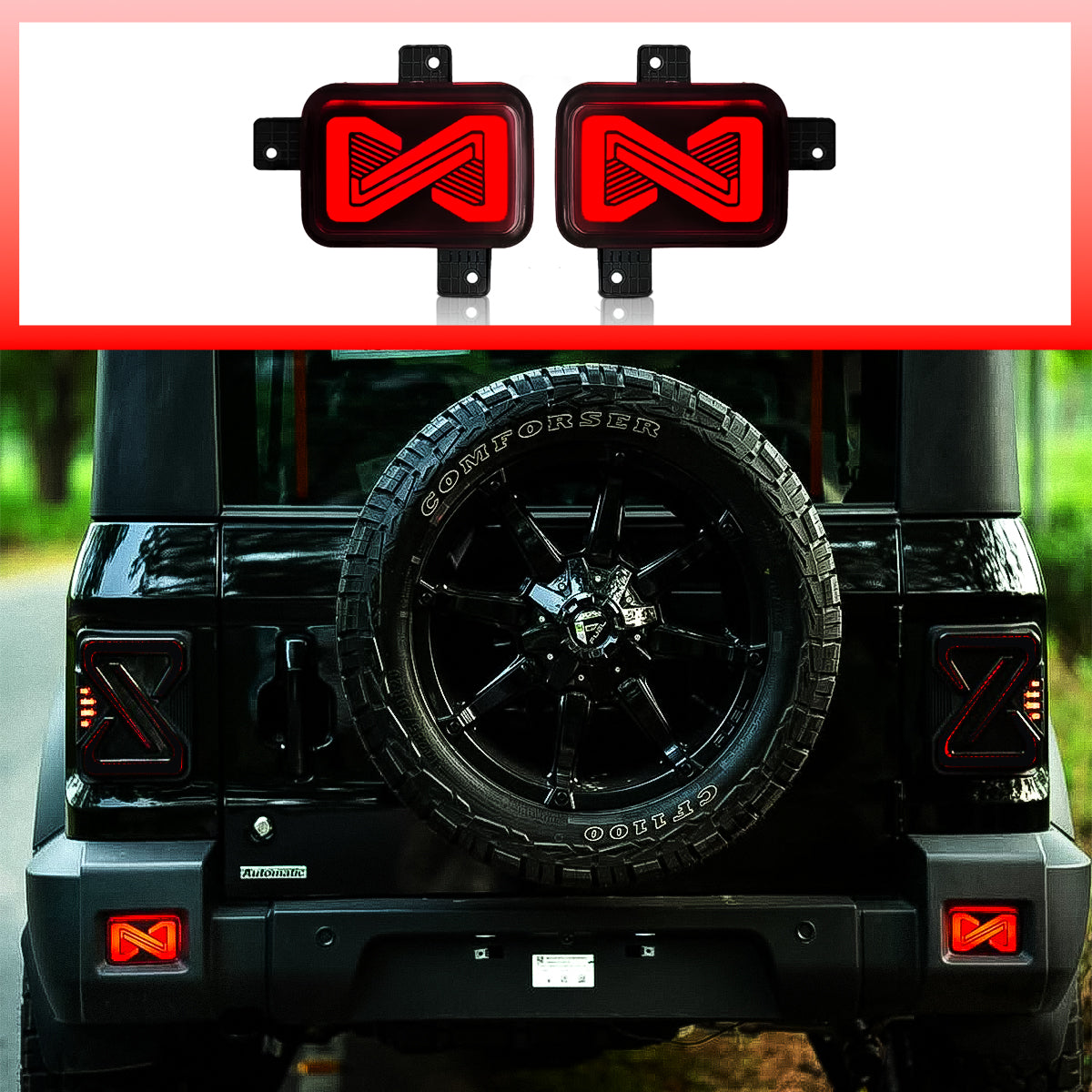 LED Reflector Lights for Mahindra Thar Roxx 2024 Onwards