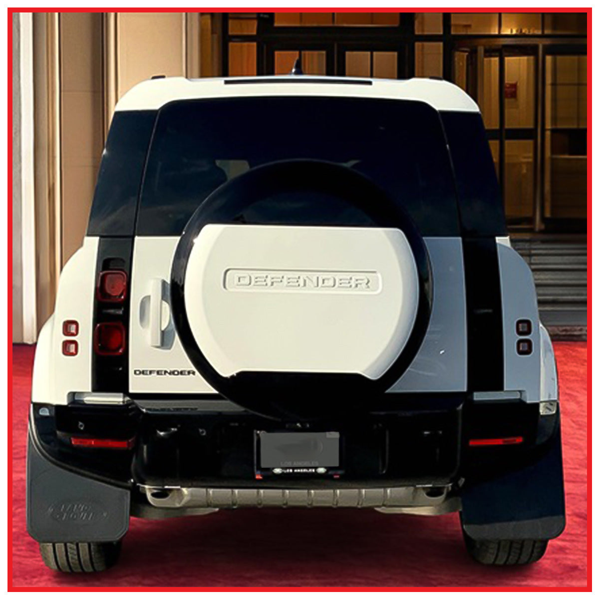 Land Rover Defender Stepney Cover Black || Black and White || Black and Silver