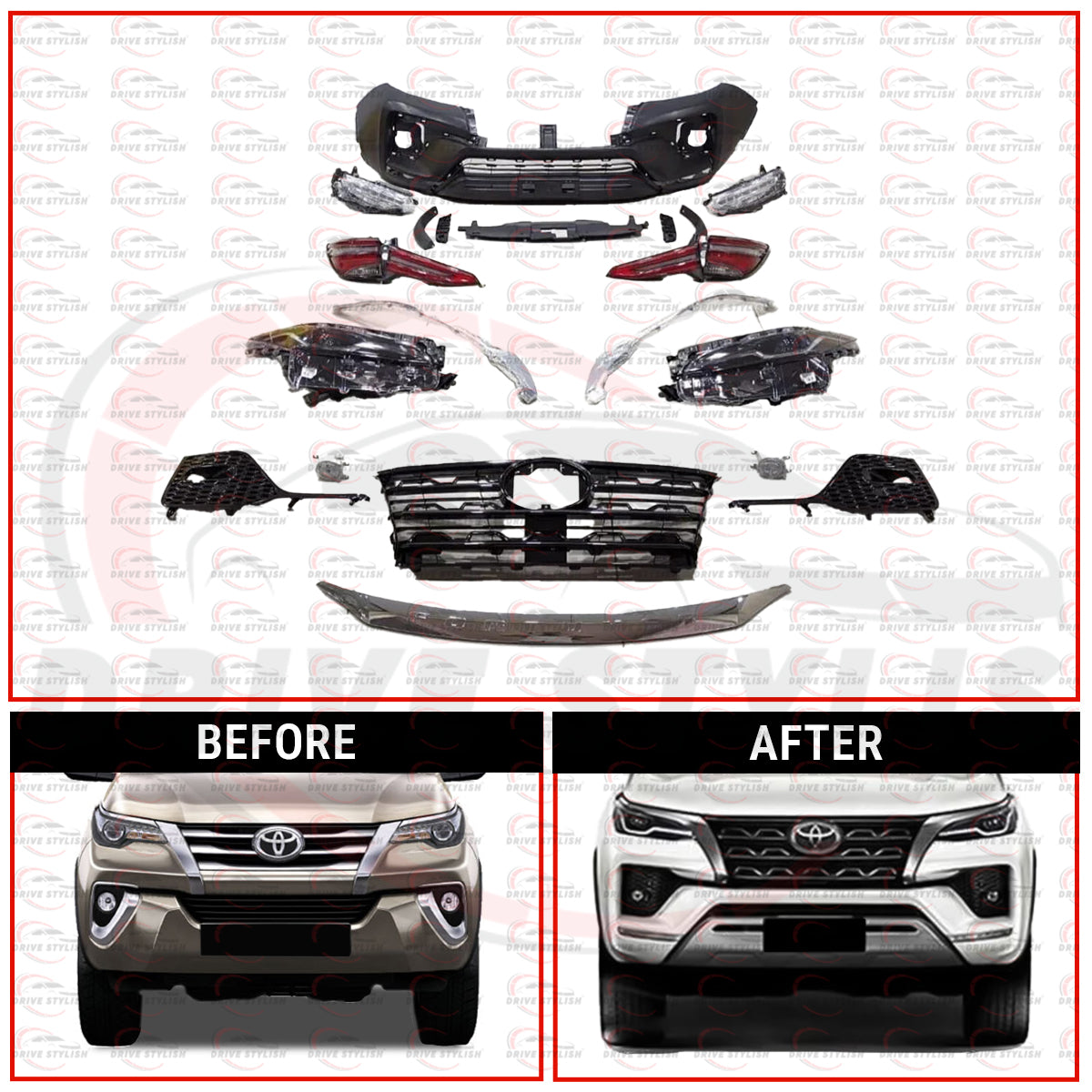Fortuner 2016 to Sigma Kit