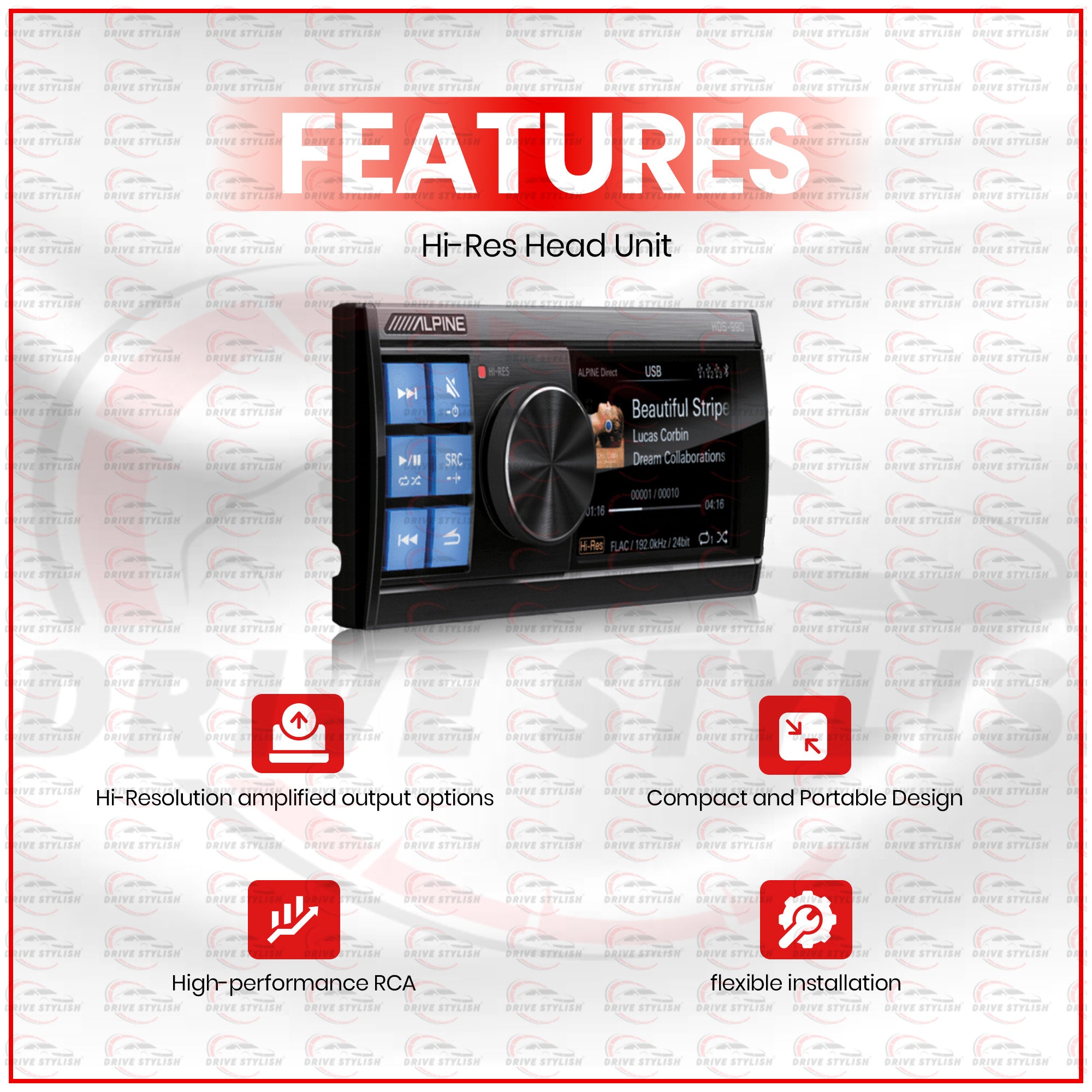 Alpine Hi-Res Head Unit