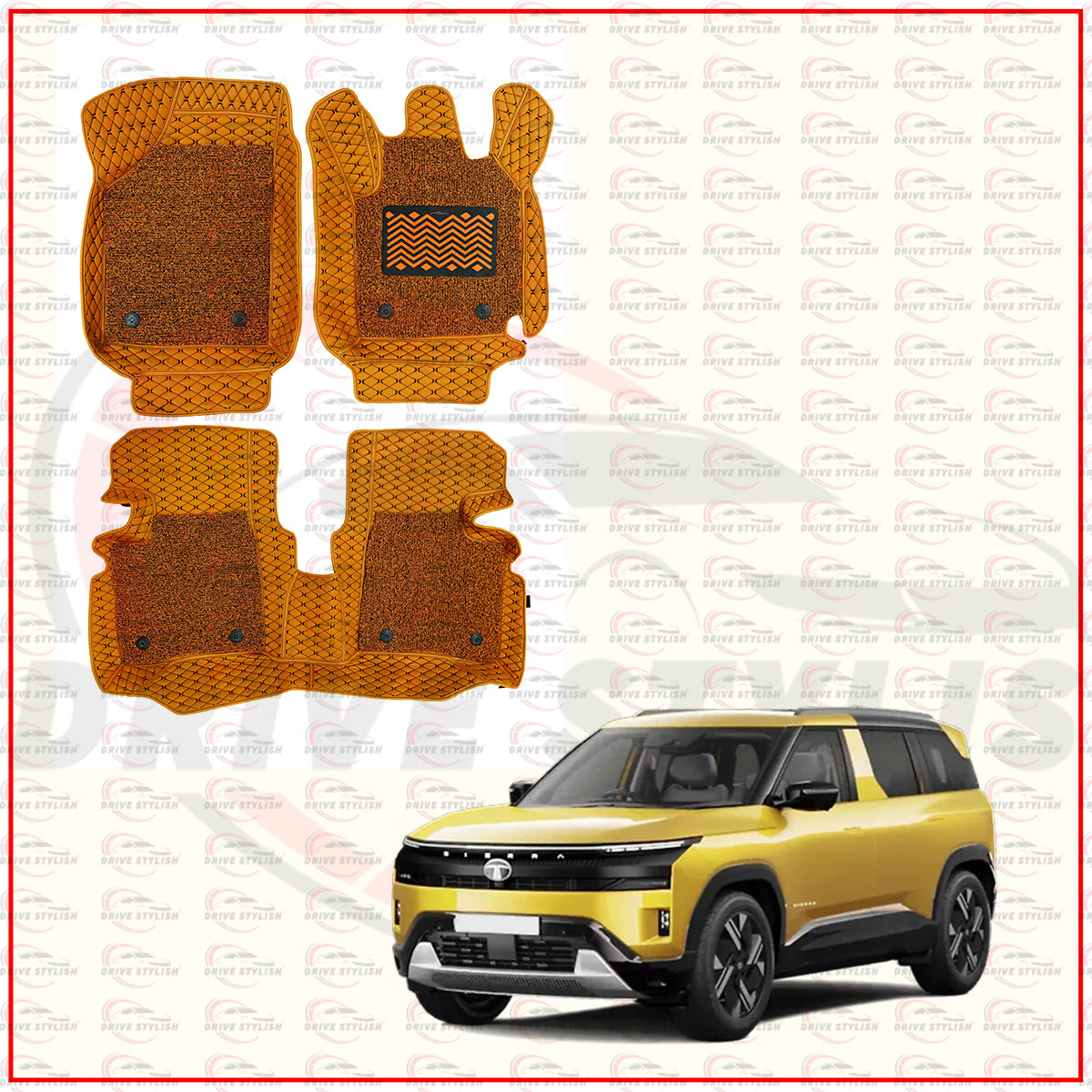 Tan 7D Mats for Tata Sierra 2026