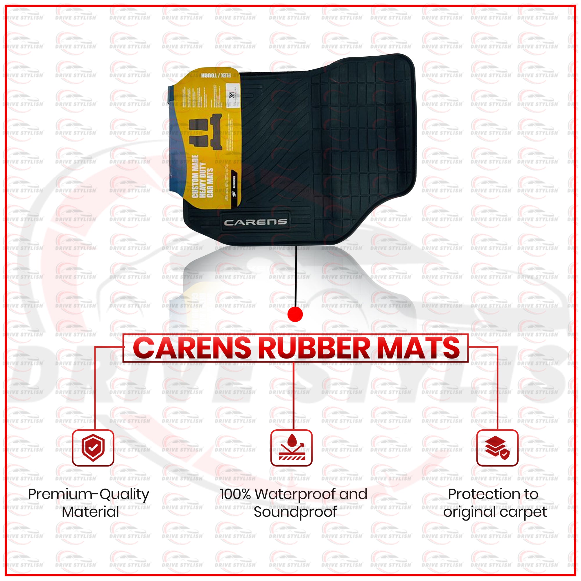 Kia Carens Rubber Floor Mats