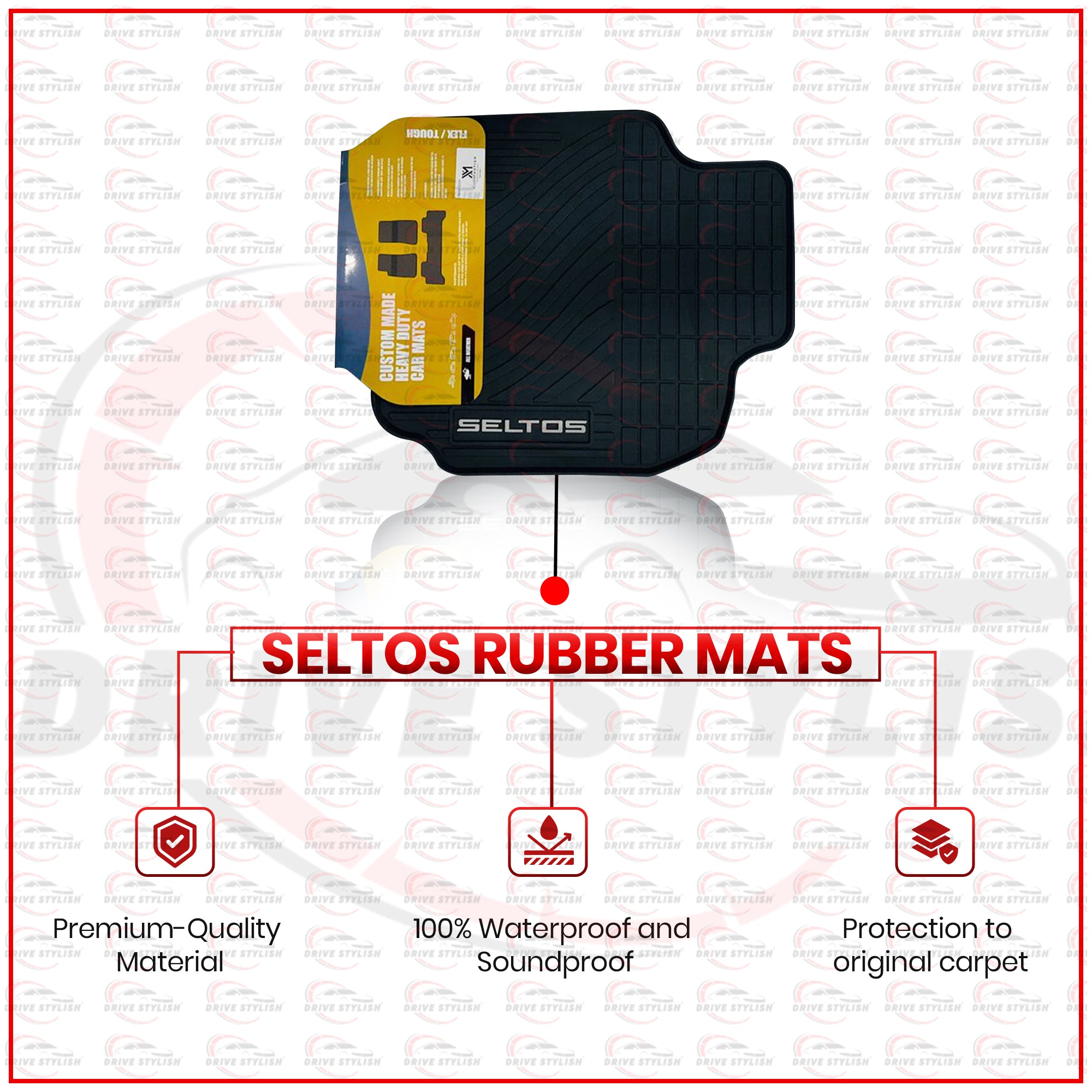 Kia Seltos Rubber Floor Mats