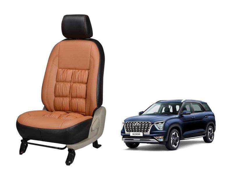 Hyundai Alcazar Stallion Leather Seat Cover - Comfort Series