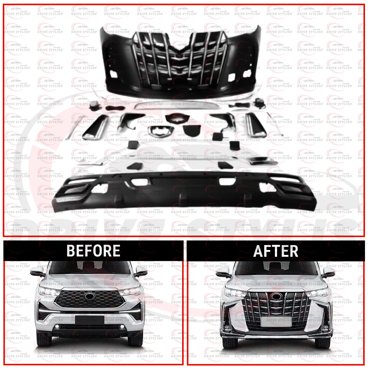 Alphard kit For Innova Hycross - ABS || Drivstylish