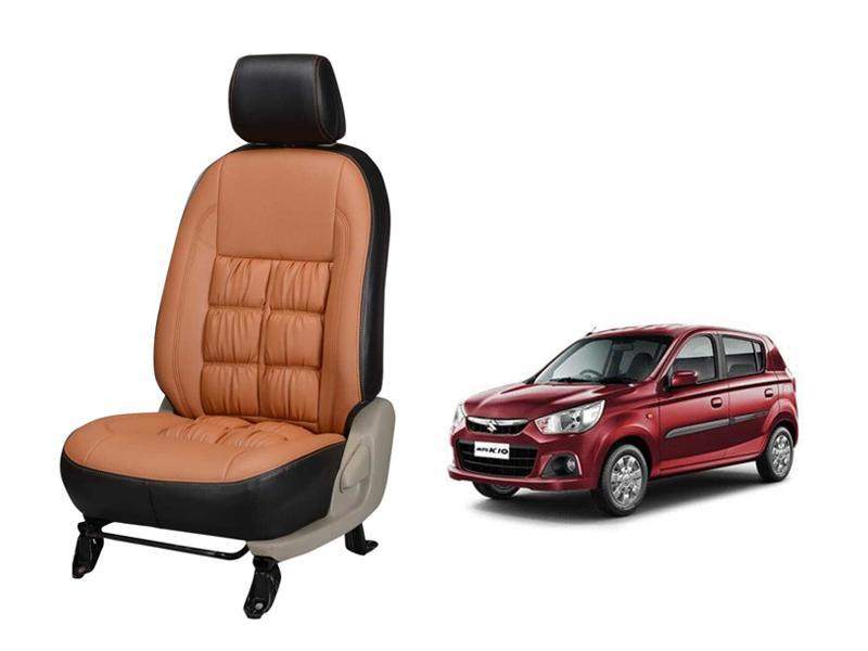 Maruti Suzuki Alto K10 Comfort Series 3D Custom Stallion Leather Car Seat Covers