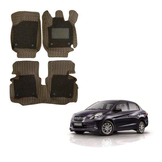 Honda Amaze (2012) Spacious Floor Mats - Brown Colour