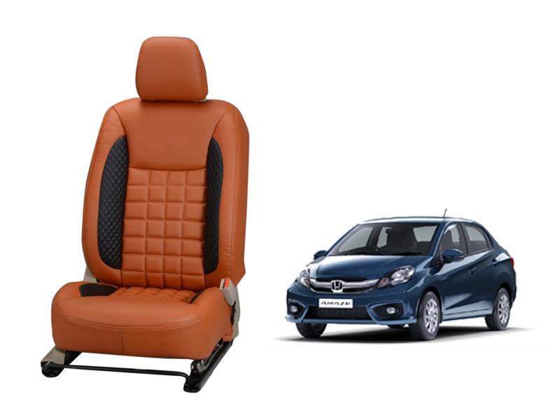 Honda Amaze (2016) Nappa Leather Seat Cover - Prizm Design