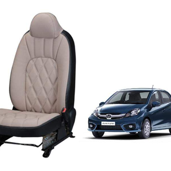 Honda Amaze (2016) Art Leather Seat Cover Threading Design