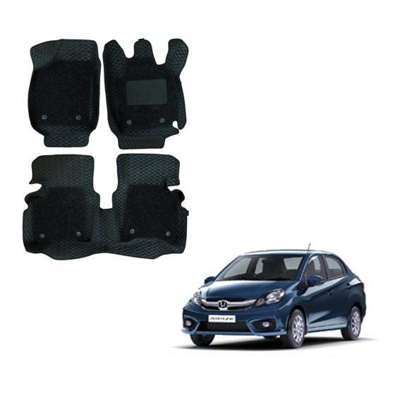 Honda Amaze (2016) Stylish Floor Mats - Black Colour