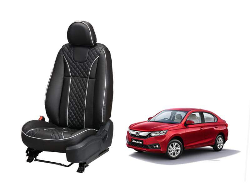 Honda Amaze (2018) Art Leather Seat Cover - Moon Design