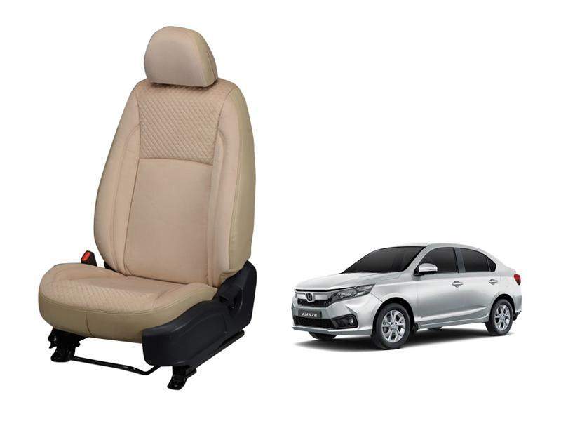 Honda Amaze (2018) Full Bucket Seat Cover - Velvet Series