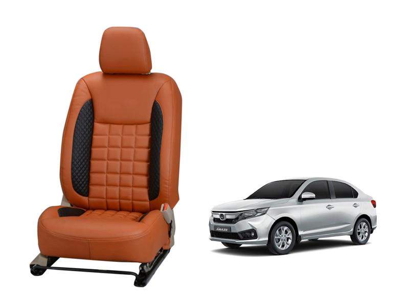 Honda Amaze (2018) Nappa Leather Seat Cover - Prizm Design