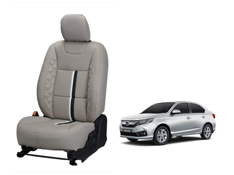 Honda Amaze (2018) Nappa Leather Seat Cover - Center Line Design