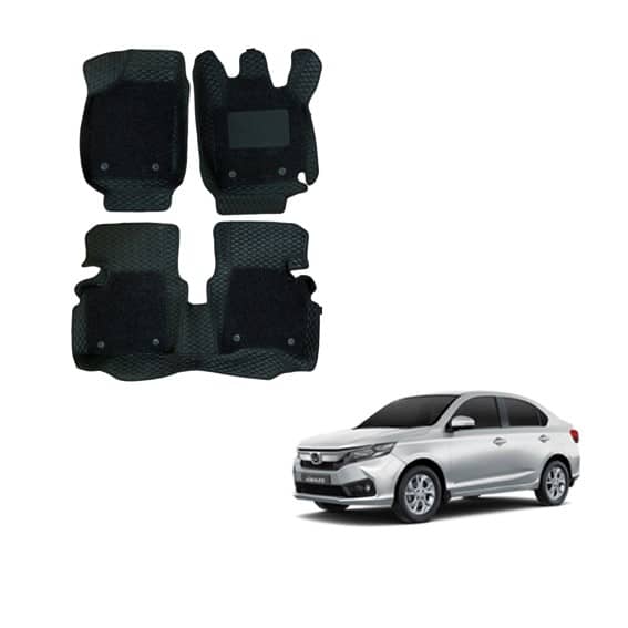 Honda Amaze (2018) Deluxe Floor Mats - Black Colour