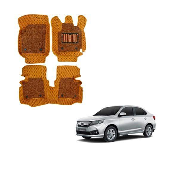 Honda Amaze (2018) Spacious 7D Boot Mat - Tan Colour