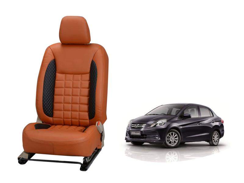 Honda Amaze (2012) Nappa Leather Seat Cover - Prizm Design