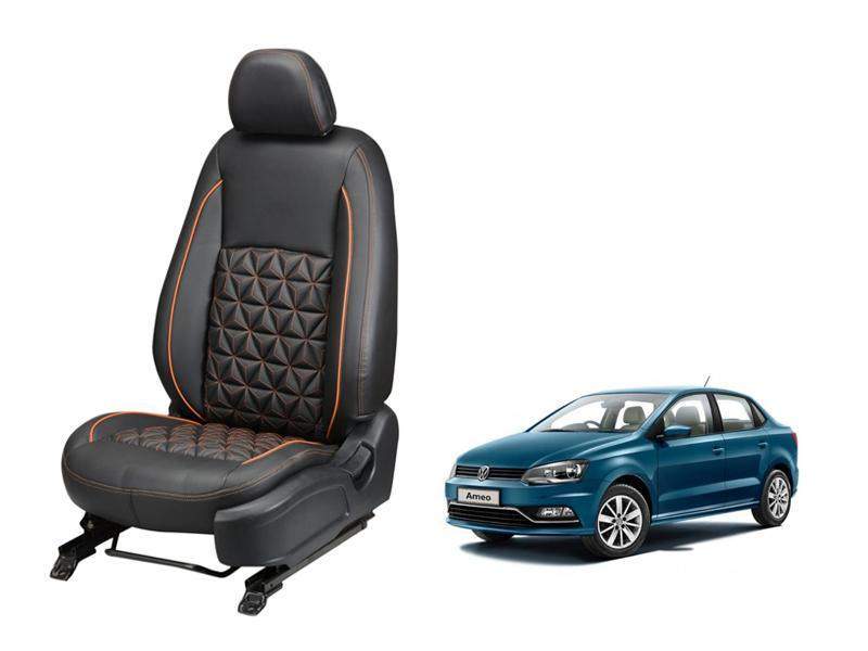 Volkwagen Ameo Diamond Series 3D Custom Nappa Leather Car Seat Covers