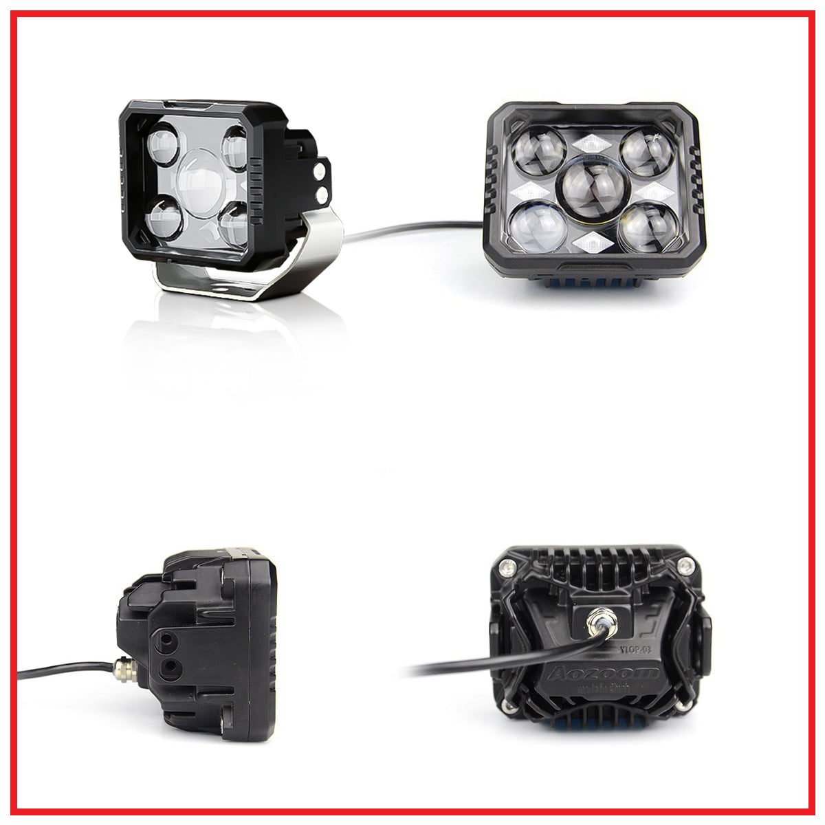 Aozoom TH03 LED Sportlight | 5 Lens  External Auxiliary  Bi-Focal Lights - 64W