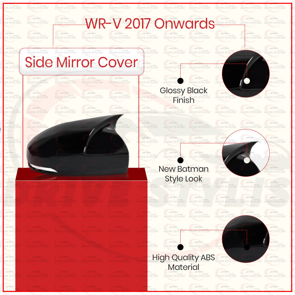 Batman Side Mirror Cover for Honda WR-V 2017 Onwards