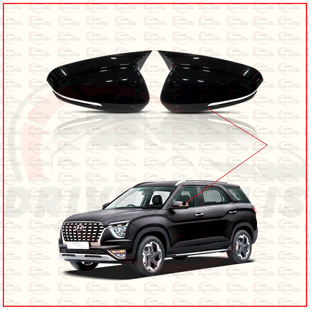 Batman Side Mirror Cover for Hyundai Alcazar 2021 Onwards