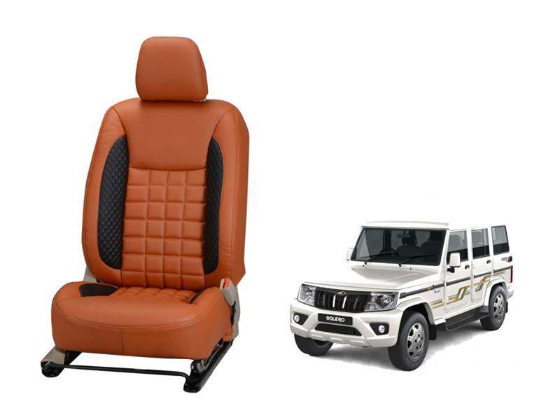 Mahindra Bolero Prism Series 3D Custom Nappa Leather Car Seat Covers