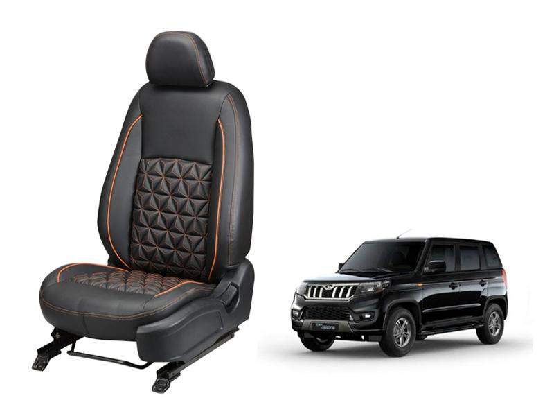 Mahindra Bolero Neo Nappa Leather Seat Cover in Diamond-Cut Series