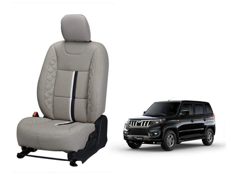 Mahindra Bolero Neo Nappa Leather Seat Cover - Trace Design