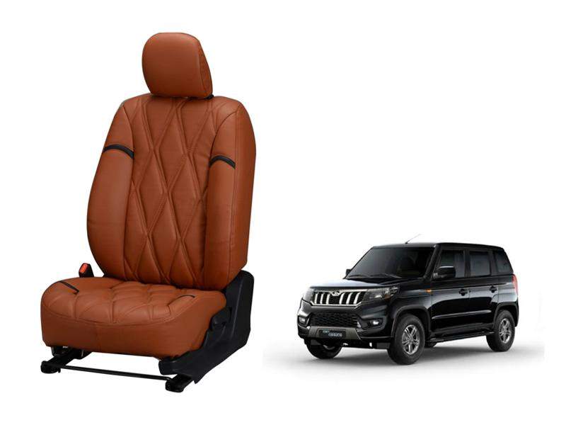 Mahindra Bolero Neo Nappa Leather Seat Cover - Kite Design