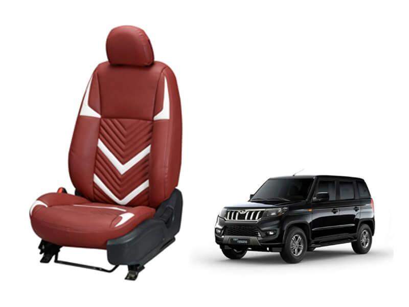 Mahindra Bolero Neo Art Leather Seat Cover in Zig-Zag Design