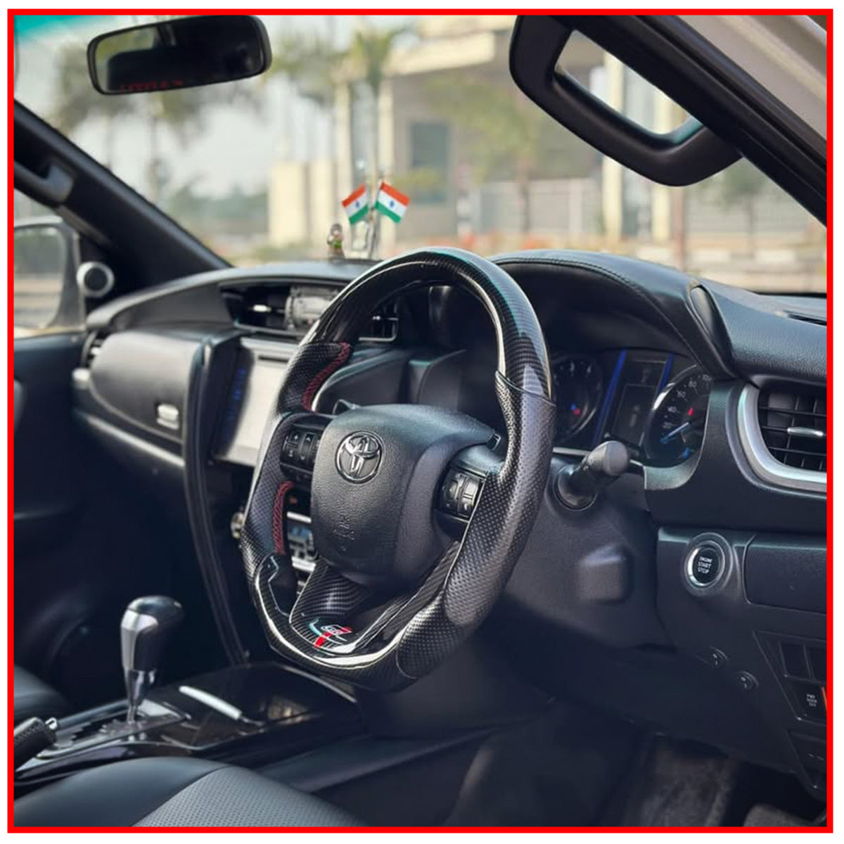 Carbon Copy Steering Wheel for Toyota Fortuner
