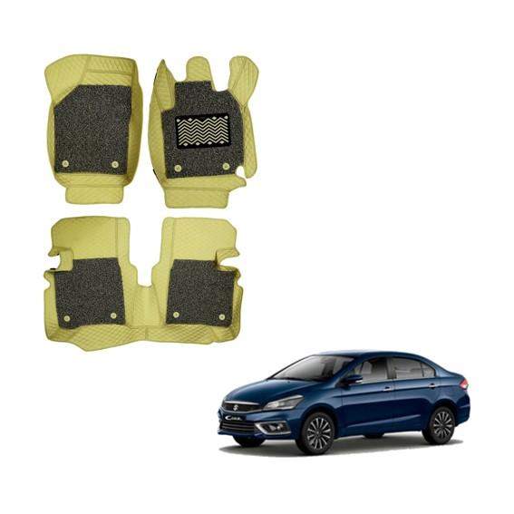 Maruti Suzuki Ciaz Waterproof 7D Foot Mattress - Beige Colour