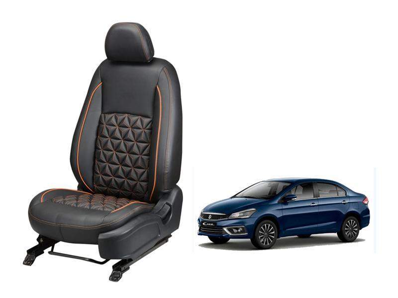 Maruti Suzuki Ciaz Diamond Series 3D Custom Nappa Leather Car Seat Covers