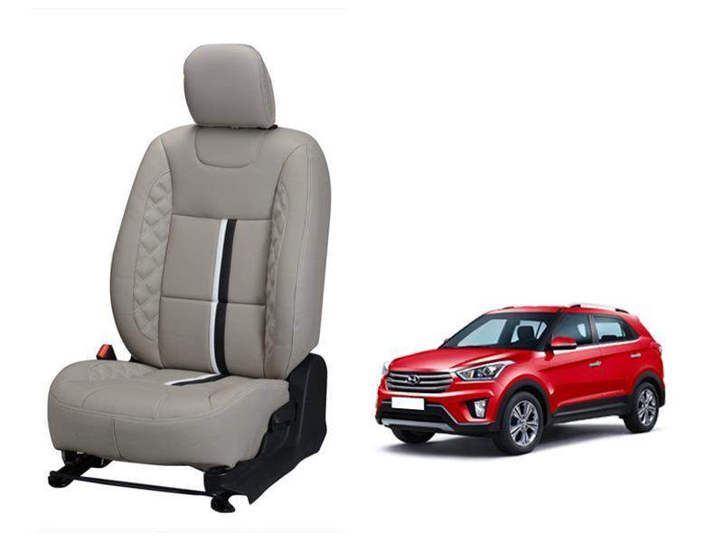 Hyundai Creta (2016) Nappa Leather Seat Cover - Center Line Design