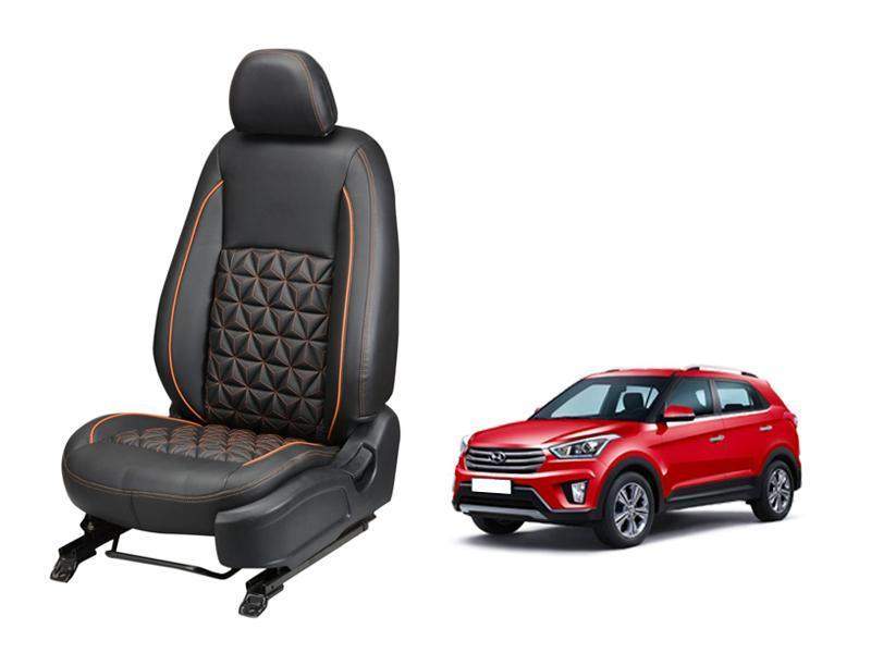 Hyundai Creta (2016) Nappa Leather Seat Cover in Diamond-Cut Series