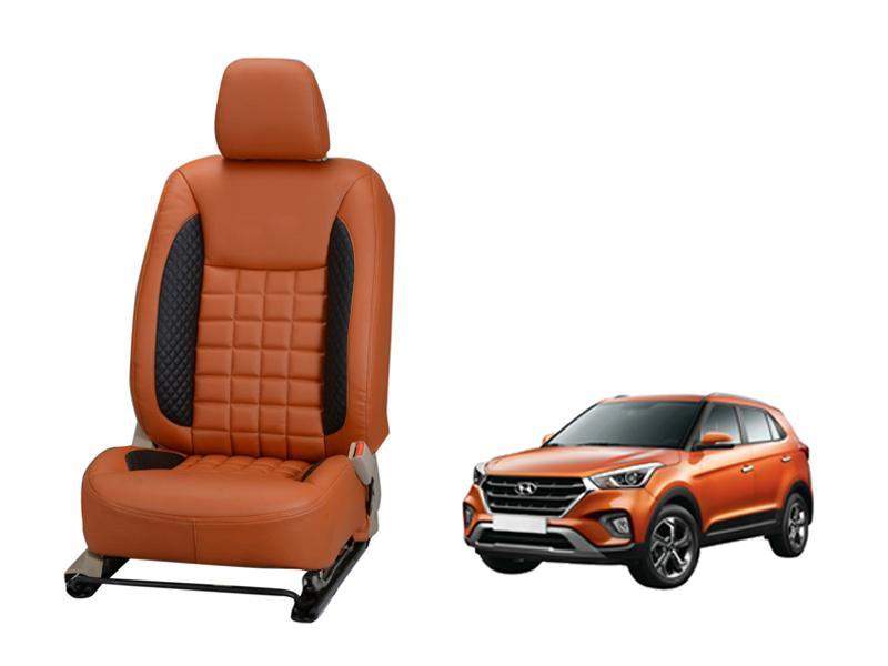 Hyundai Creta (2018) Nappa Leather Seat Cover - Prizm Design