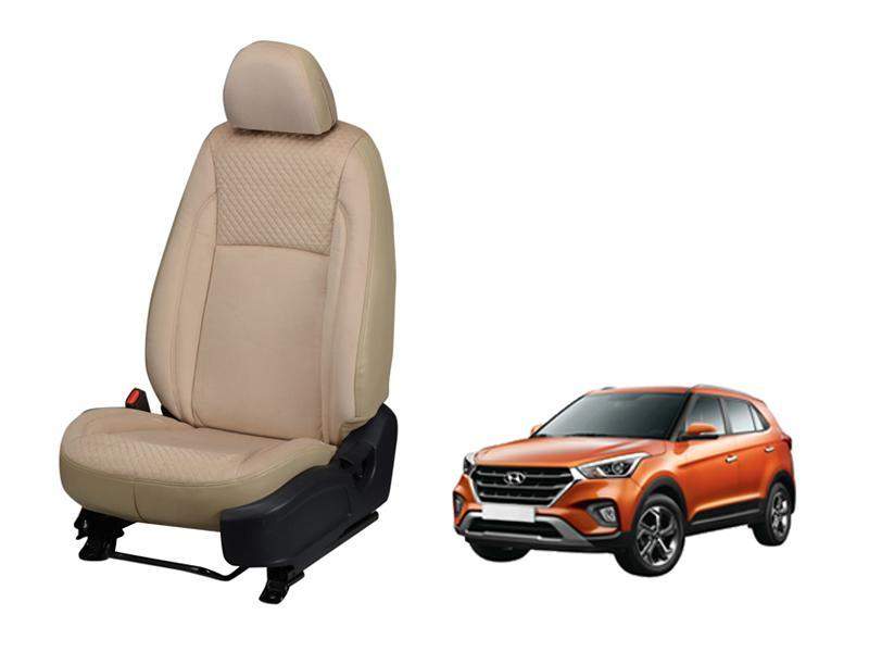 Hyundai Creta (2018) Full Bucket Seat Cover - Velvet Series