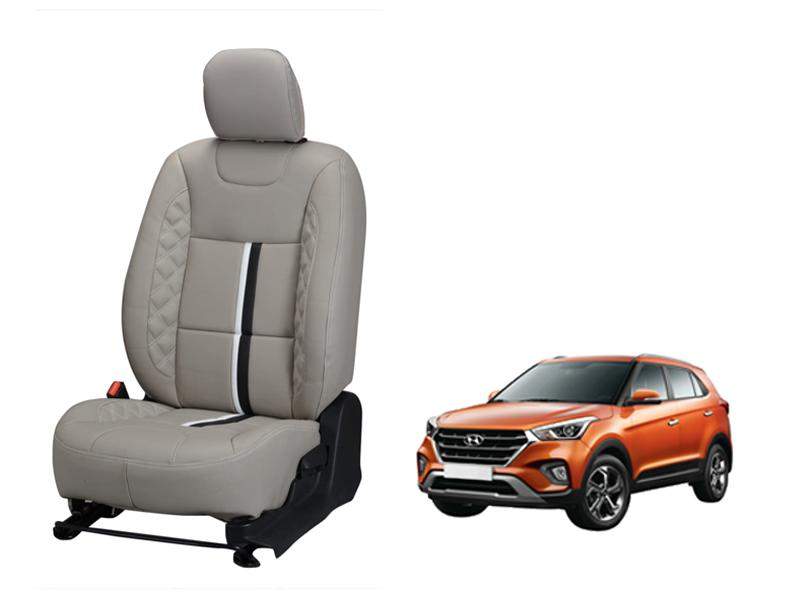 Hyundai Creta (2018) Nappa Leather Seat Cover - Center Line Design