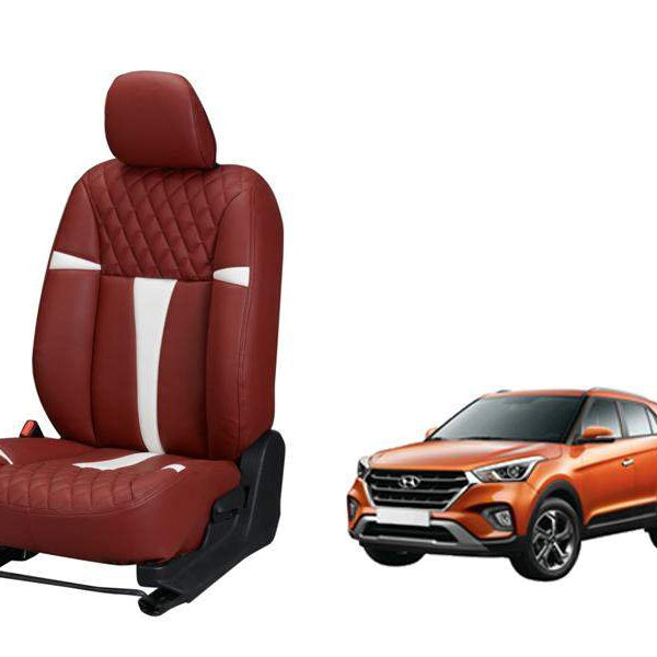 Hyundai Creta (2018) Art Leather Seat Cover Racing Design