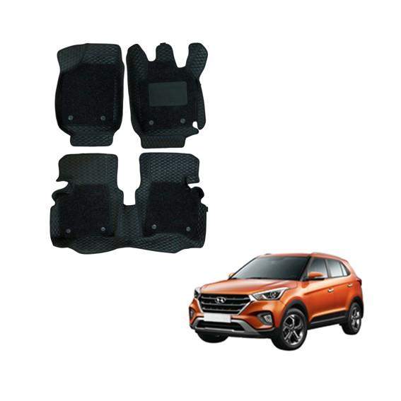 Hyundai Creta (2018) Luxurious Floor Mats - Black Colour