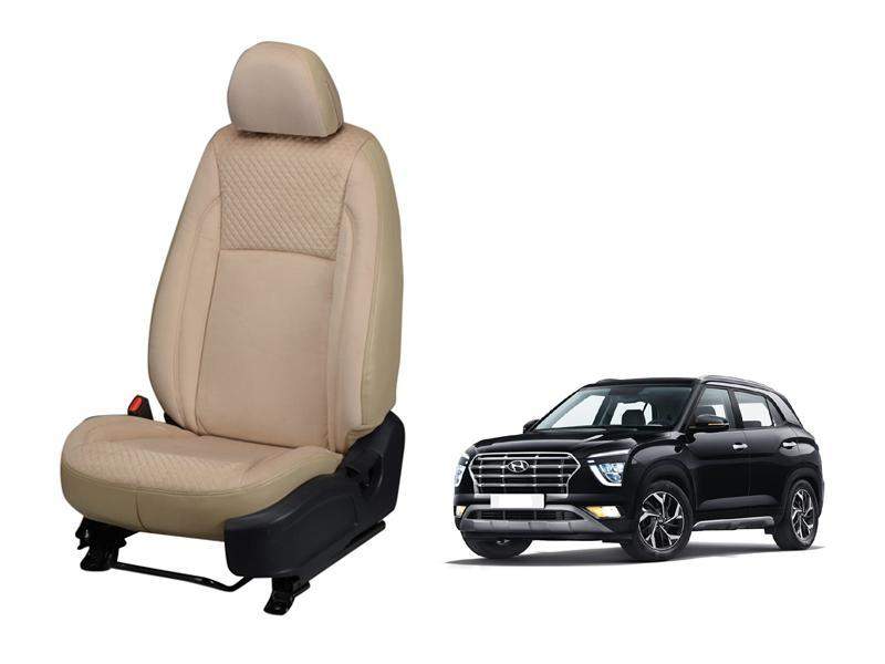 Hyundai Creta (2020) Full Bucket Seat Cover - Velvet Series