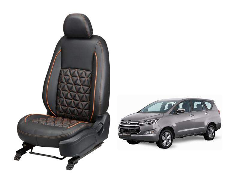 Toyota Innova Crysta 2016 Diamond Series 3D Custom Nappa Leather Car Seat Covers