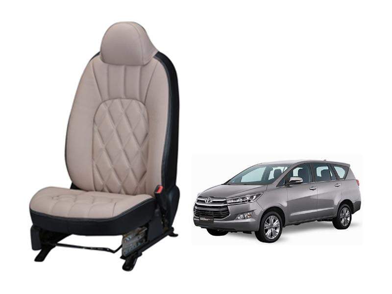 Toyota Innova Crysta 2016 Threading SERIES 3D CUSTOM ART LEATHER CAR SEAT COVERS