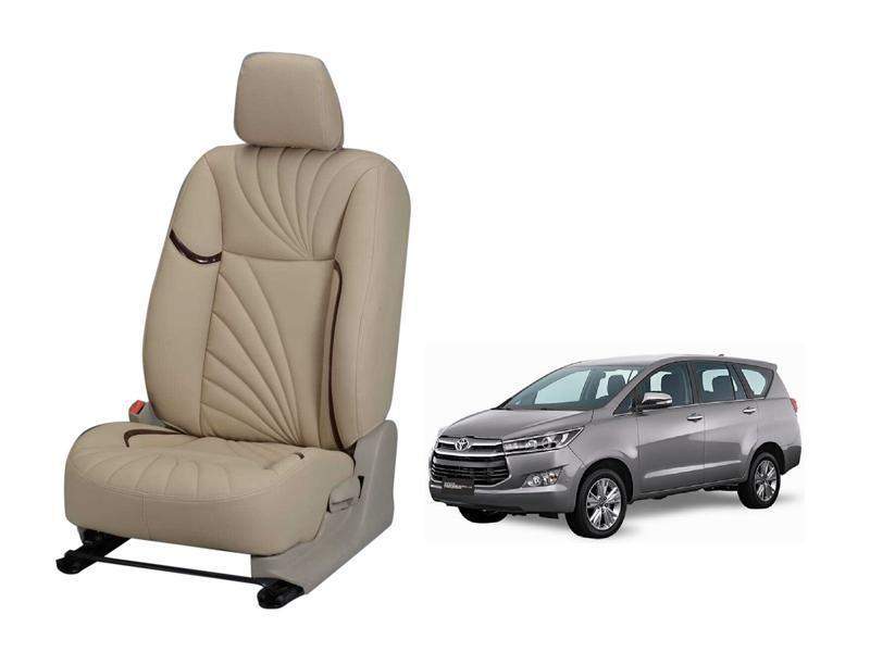 Toyota Innova Crysta 2016 Dove Series 3D Custom Nappa Leather Car Seat Covers