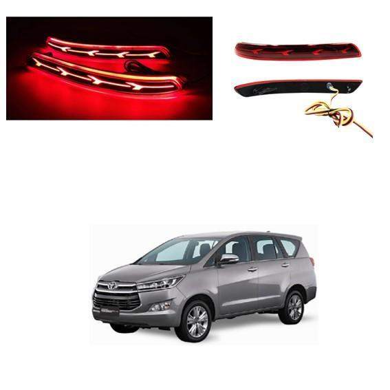 Rear Bumper Reflector LED Lights for Toyota Innova Crysta (2016)