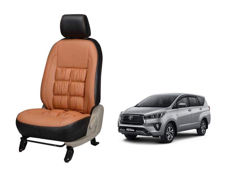 Toyota Innova Crysta 2021 Comfort Series 3D Custom Stallion Leather Car Seat Covers