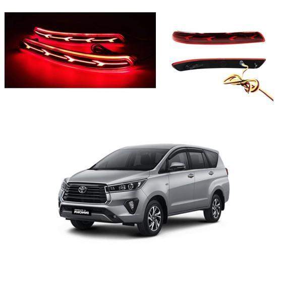 Rear Bumper Reflector LED Lights for Toyota Innova Crysta (2021)