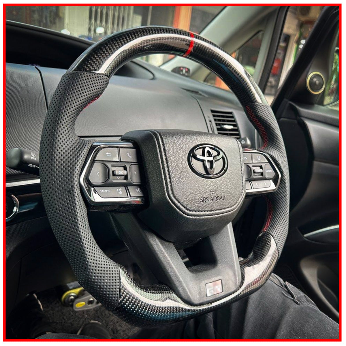 Crysta Steering Wheel Real Carbon GR-Style With Paddle Shifters